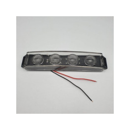 Лобовой габаритный фонарь универсальный жёлтый 4LED 24V