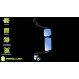 Зеркало двойное электро RH Iveco e-mark,