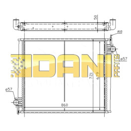 Радіатор без рами SCANIA P [8/95-],