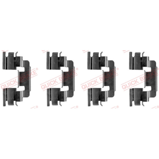 Монтажний набір задніх гальмівних накладок передн LAND ROVER FREELANDER 1.8/2.0D/2.5 02.98-10.06 Монтажний комплект дискових гальм. колодок