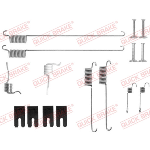 Монтажний набір гальмівної колодки (LUCAS) LAND ROVER FREELANDER 1.8/2.0D 02.98-10.06 Комплект для кріплення гальмівних колодок