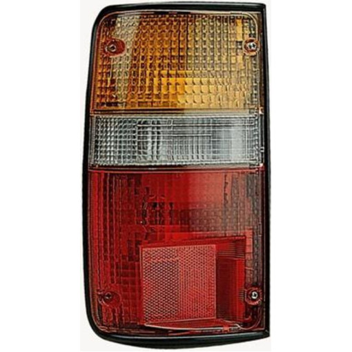 Ліхтар задній Лів TOYOTA HILUX V; VW TARO 06.88-06.97 (колір повороту жовтий, колір скла червон)