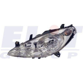 Фара передняя левая PEUGEOT 307, 307 CC, 307 SW 03.01-06.05 (2xH1/H7, електричний, із моторчиком, з галогеном)
