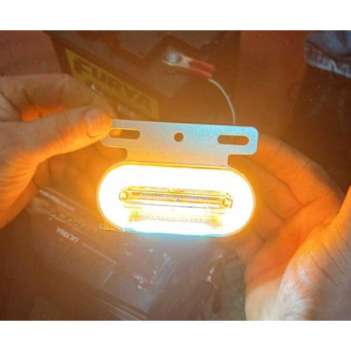 Фонарь герлянда желтый LED 2 полосы 2 ГАБАРИТ+ СТРОБОСКОП