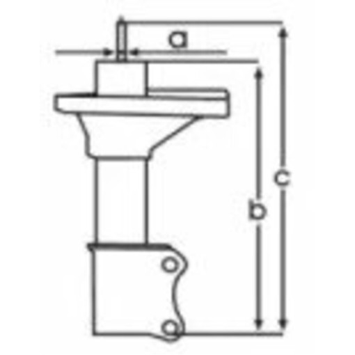 Амортизатор задній Прав TOYOTA COROLLA 1.4-2.0D 04.97-01.02