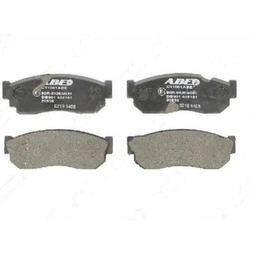 Тормозные колодки передние NISSAN CHERRY III, SUNNY I, SUNNY II; SUBARU JUSTY I, LIBERO 1.0-1.6 03.82-02.00Тормозные колодки