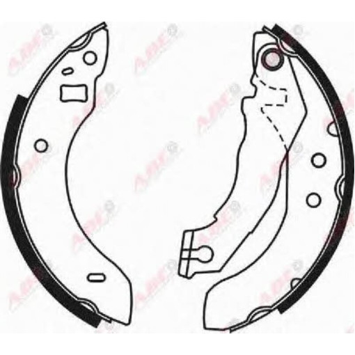 Гальмівні колодки FORD ESCORT '86 EXPRESS, ESCORT III, ESCORT IV, ORION I, ORION II 1.1-1.8D 09.80-10.90