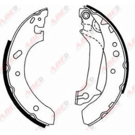 Гальмівні колодки FORD COURIER, ESCORT '95, ESCORT CLASSIC, ESCORT V, ESCORT VI, FIESTA 1.3-1.8D 03.89-08.03