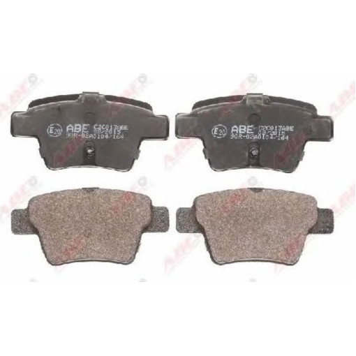 Гальмівні колодки CITROEN C4, C4 I; PEUGEOT 207, 207 CC, 207 SW 1.4-2.0D 11.04