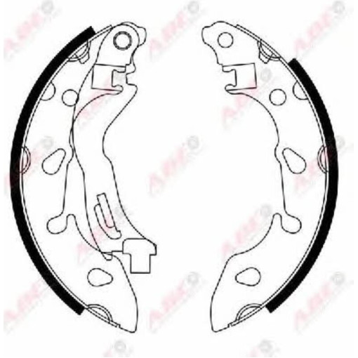 Гальмівні колодки FIAT 500, 500 C, PANDA 0.9-1.4CNG 09.03-