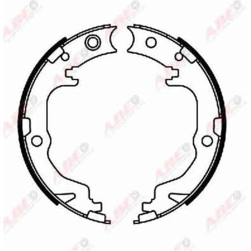 Тормозные колодки ручника CHRYSLER SEBRING; DODGE AVENGER, CALIBER; JEEP COMPASS, PATRIOT; MITSUBISHI ASX, LANCER VIII, OUTLANDER II 1.5-3.0 06.06-