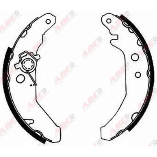 Гальмівні колодки FORD FIESTA III 1.1-1.8D 03.89-01.97