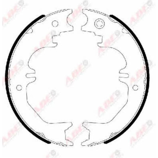 Гальмівна колодка LEXUS LX; TOYOTA LAND CRUISER 100, LAND CRUISER 80 4.2D/4.5/4.7 01.90-03.08