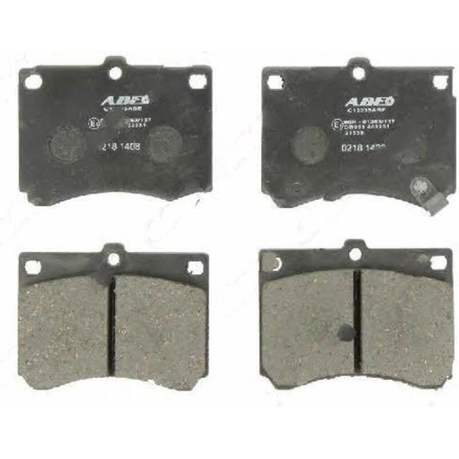 Комплект гальмівних колодок передн FORD USA ESCORT; MAZDA 121 I, 323 C IV, 323 C V, 323 F IV, 323 F V, 323 F VI, 323 III, 323 P V, 323 S IV, 323 S V, 323 S VI, MX-3 1.5-2.0D 11.86-05.04¶