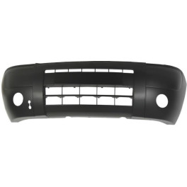 Бампер передний з отвором для галогенних фар, чорний, TUV) CITROEN BERLINGO; PEUGEOT PARTNER 11.02-1