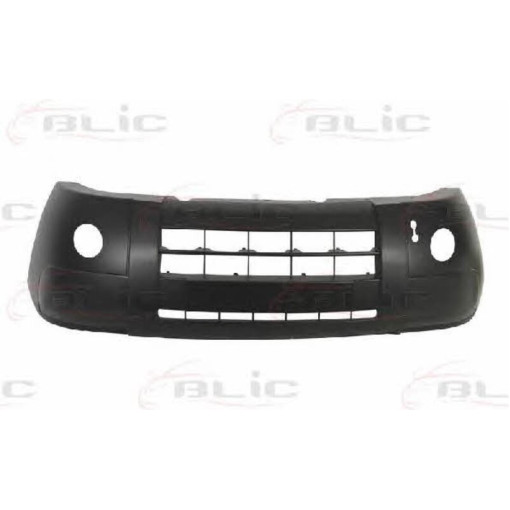 Бампер передний з отвором для галогенних фар, чорний, TUV) CITROEN BERLINGO; PEUGEOT PARTNER 11.02-1