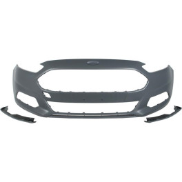 Бампер передній зі спойлерами, з отвором для галогенних фар, під фарбування FORD MONDEO 09.14- Бамп Бампер передній зі спойлерами, з отвором для галогенних фар, під фарбування FORD MONDEO 09.14- Бамп