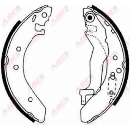 Гальмівні колодки HONDA CIVIC VI, CIVIC VII, CONCERTO 1.4/1.5/2.0D 08.89-09.05