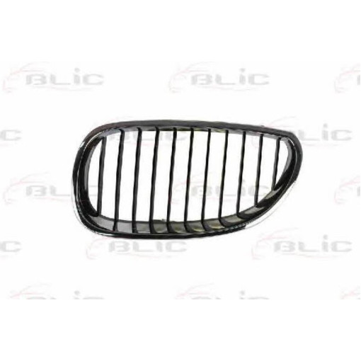 Решітка радіаторна Лів (хром/чорн) BMW 5 07.03-12.10