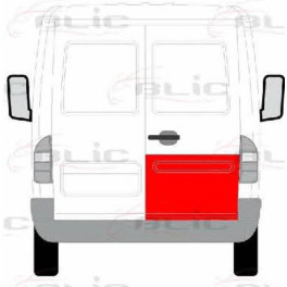 Ремонтна панель дверей задн Прав (обшивка, нижня частина, 1/3 вис) Mercedes SPRINTER; VW LT 01.95-07