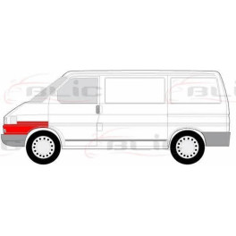 Ремвставка переднего левого крыла (передня частина) VW TRANSPORTER 07.90-04.03 Ремонтна панель переднь