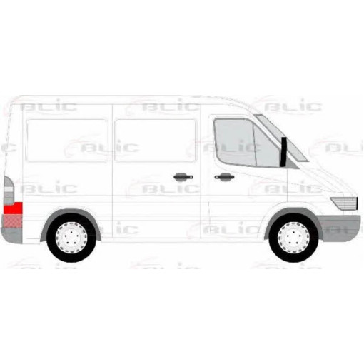 Ремонтна панель кута задн Прав (нижня частина, стійка, низьк) MERCEDES SPRINTER 01.95-05.06 Ремонтна