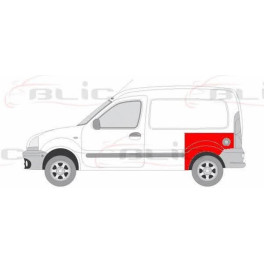 Ремонтна частина крила задн Лів (до 1-го ребра) RENAULT KANGOO 08.98-04.03 Ремонтна частина заднього