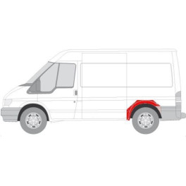 Ремвставка крыла задн левый (коротка модель) FORD TRANSIT 01.00-08.13 Ремвставка заднього