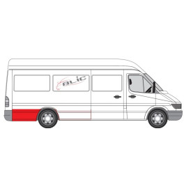 Ремонтна частина крила задн Прав (за колесом, висота 50см) MERCEDES SPRINTER; VW LT 01.95-07.06 Ремо