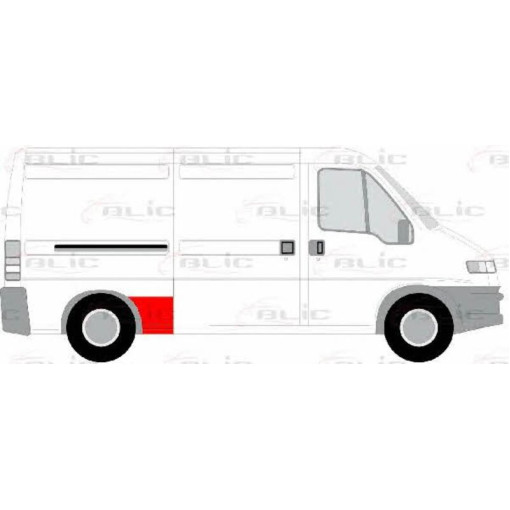 Ремонтна частина крила задн Прав (перед колесом, модель середня/довга) CITROEN JUMPER; FIAT DUCATO;