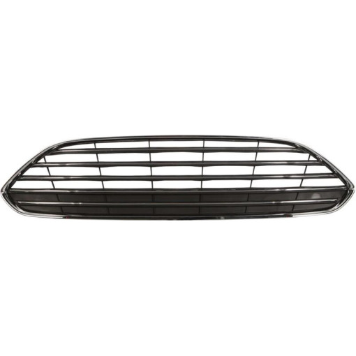 Решітка бампера Передн (верхн, хром) FORD FIESTA 01.13-04.17 Елементи бампера