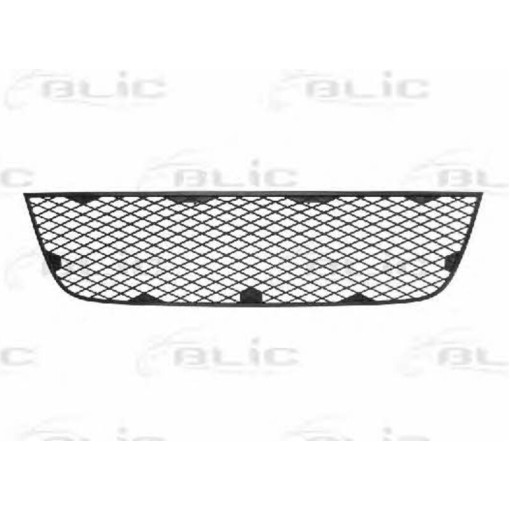 Решітка бампера Передн (середн, чорн) FIAT DOBLO 11.05-01.10 Елементи бампера
