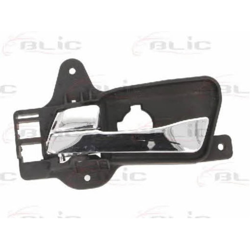 Ручка дверей задн Лів (внутрішн, хром/чорн,) HYUNDAI i20 08.08-03.12 Ручка дверей