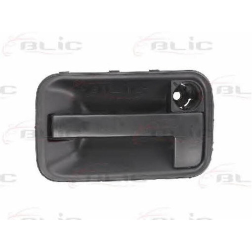 Ручка дверей задн Прав (зовнішн, розсувні двері, з отвором для замка, чорн,) CITROEN JUMPY; FIAT SCU