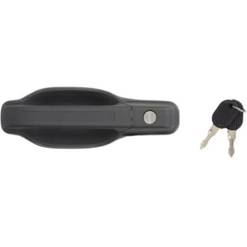 Ручка дверей передн Лів (зовнішн, з ключами, із замком, темно-сіра,) IVECO DAILY 01.89-05.99 Ручка д