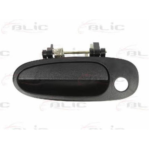 Ручка дверей передн Лів (зовнішн, з отвором для замка, чорн,) TOYOTA COROLLA, RAV 4 05.92-12.97 Ручк