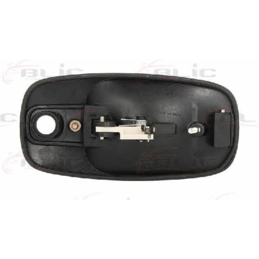 Ручка дверей передн Лів/Прав (зовнішн, з отвором для замка, чорн,) NISSAN PRIMASTAR; OPEL VIVARO; RE