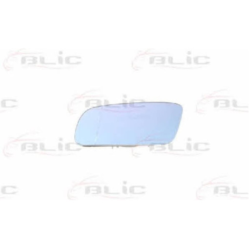 Скло дзеркала зовнішнього Лів (асферичне, блакитне) AUDI A3 10.00-05.03 Скло зовнішнього дзеркала