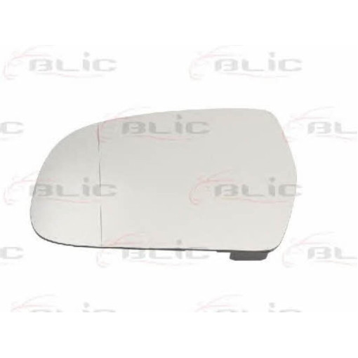 Скло дзеркала зовнішнього Лів (асферичне, обігрів) AUDI A3 06.08-08.12 Скло зовнішнього дзеркала