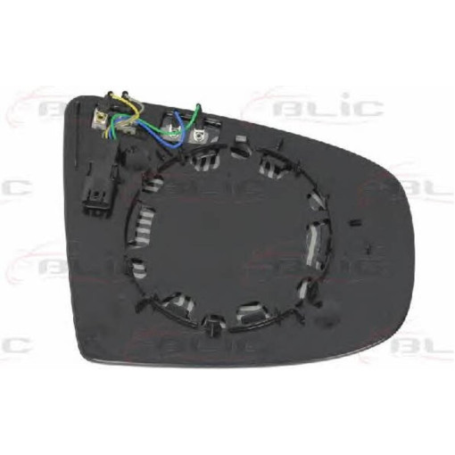 Скло дзеркала зовнішнього Лів (асферичне, обігрів) BMW X5, X6 02.07-06.14 Скло зовнішнього дзеркала