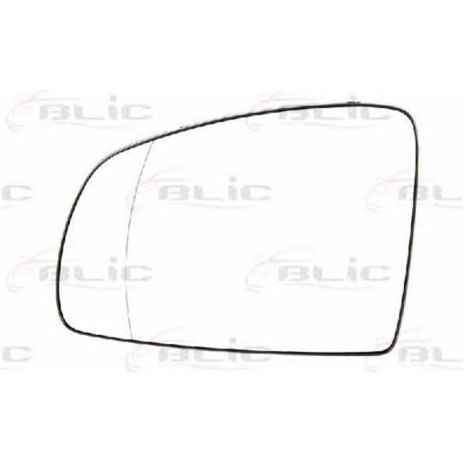 Скло дзеркала зовнішнього Лів (асферичне, обігрів) OPEL MERIVA 05.03-05.10 Скло зовнішнього дзеркала