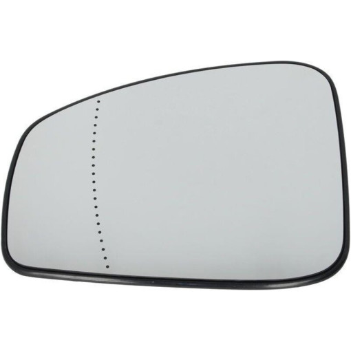 Скло дзеркала зовнішнього Лів (асферичне, обігрів) RENAULT LAGUNA 10.07-11.10 Скло зовнішнього дзерк