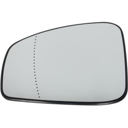 Скло дзеркала зовнішнього Лів (асферичне, обігрів) RENAULT LAGUNA 10.07-11.10 Скло зовнішнього дзерк