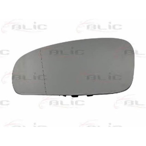 Скло дзеркала зовнішнього Лів (асферичне, обігрів) SKODA FABIA 12.06-12.14 Скло зовнішнього дзеркала