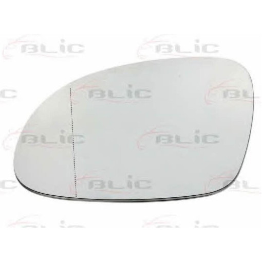 Скло дзеркала зовнішнього Лів (асферичне, обігрів) VW TIGUAN 09.07-04.11 Скло зовнішнього дзеркала