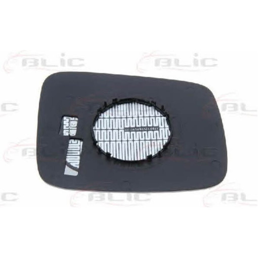 Скло дзеркала зовнішнього Лів (асферичне, обігрів) VW TRANSPORTER 07.90-09.95 Скло зовнішнього дзерк