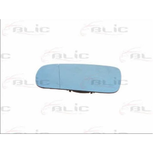 Скло дзеркала зовнішнього Лів (асферичне, обігрів, блакитне) SEAT AROSA, CORDOBA, IBIZA, TOLEDO; VW