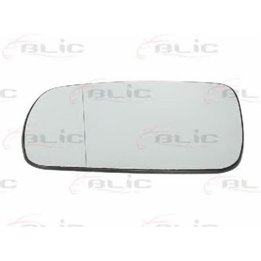 Скло дзеркала зовнішнього Лів (асферичне, обігрів, хром) SKODA OCTAVIA 09.96-12.10 Скло зовнішнього