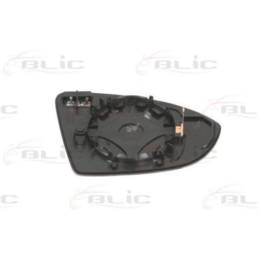 Скло дзеркала зовнішнього Лів (асферичне, обігрів, хром) VW GOLF, TOURAN 02.14- Скло зовнішнього дзе