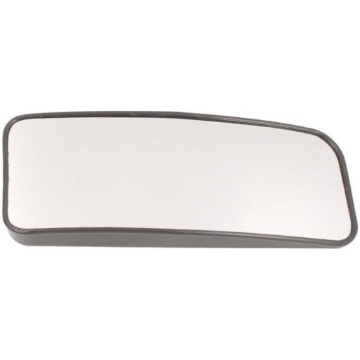 Скло дзеркала зовнішнього Лів (нижн; опукле, обігрів, хром, кругле кріплення) MERCEDES SPRINTER; VW